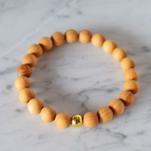 Pure Aroma Sandalwood Wood Diffuser Bead Bracelet